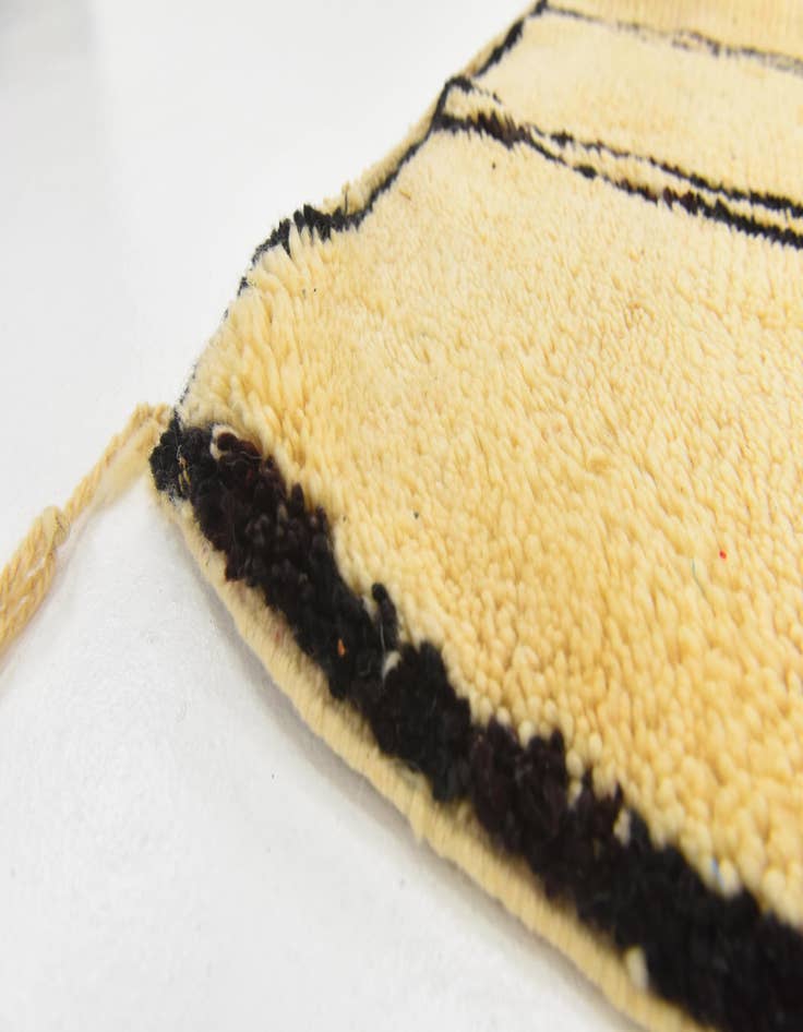 Detail image of 5' 6 x 7' 5  Hand Knotted Moroccan Wool Rug