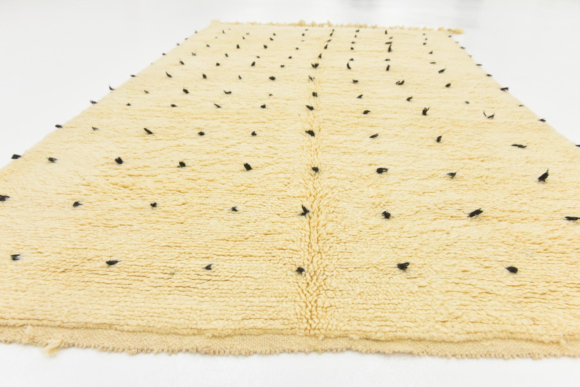 5' x 8' 3 Hand Knotted Moroccan Wool Rug