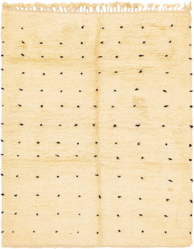 Detail image of 5' x 8' 3 Hand Knotted Moroccan Wool Rug