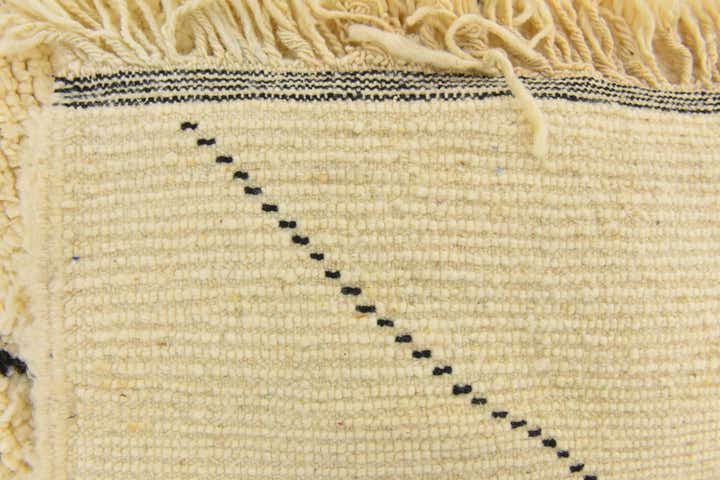 6' 8 x 9' 8 Hand Knotted Moroccan Wool Rug