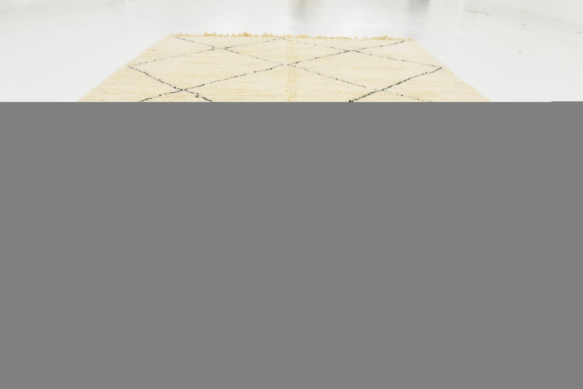 6' 8 x 9' 8 Hand Knotted Moroccan Wool Rug