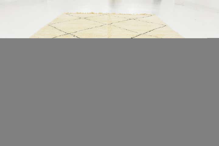 6' 8 x 9' 8 Hand Knotted Moroccan Wool Rug