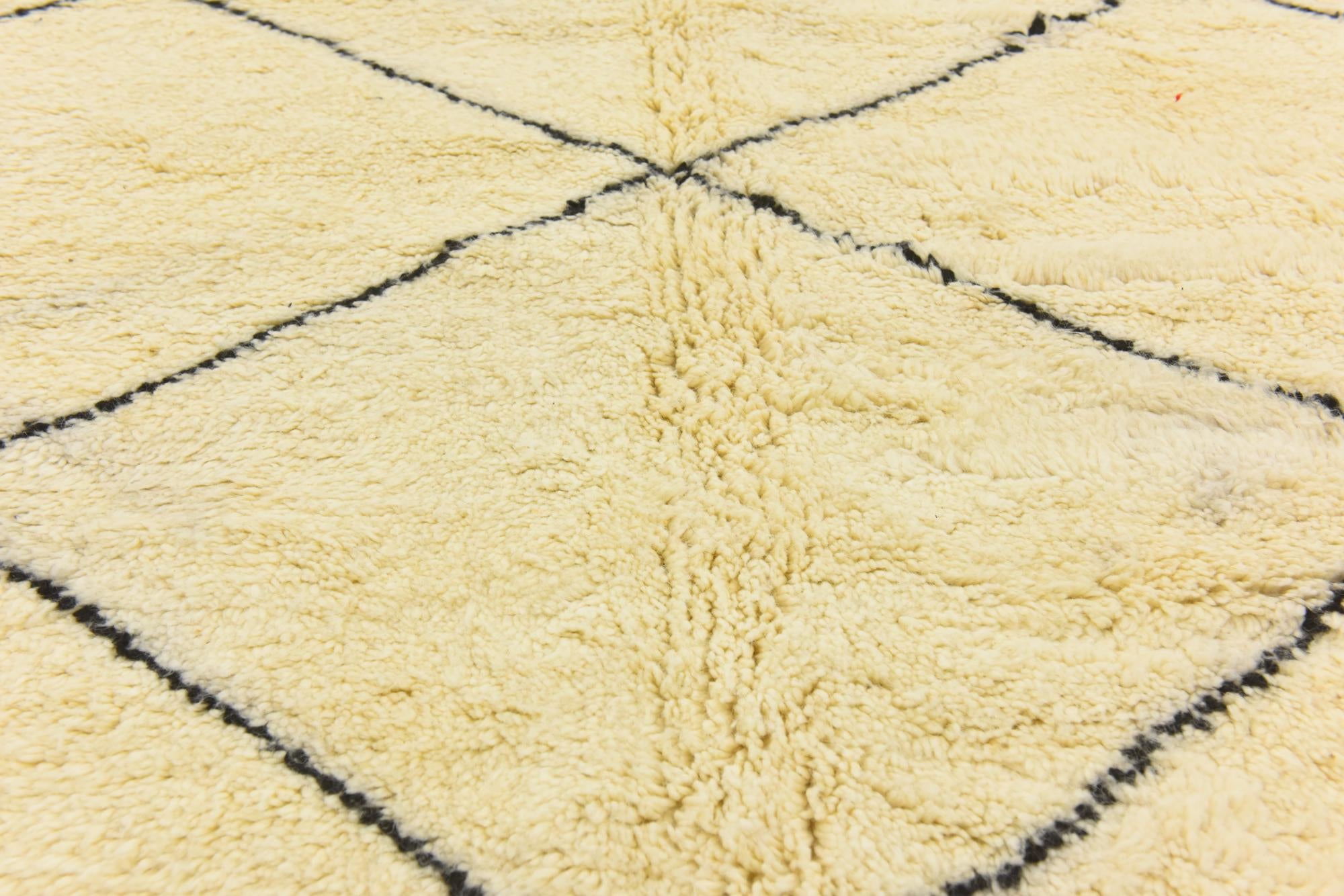 6' 5 x 10' 10 Hand Knotted Moroccan Wool Rug