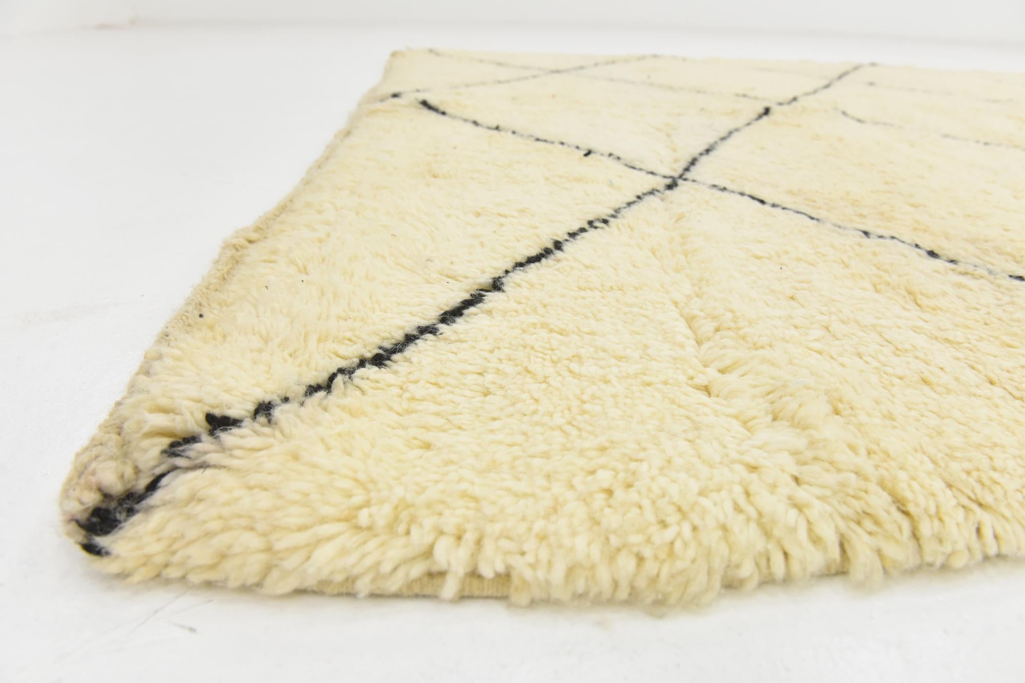 6' 5 x 10' 10 Hand Knotted Moroccan Wool Rug