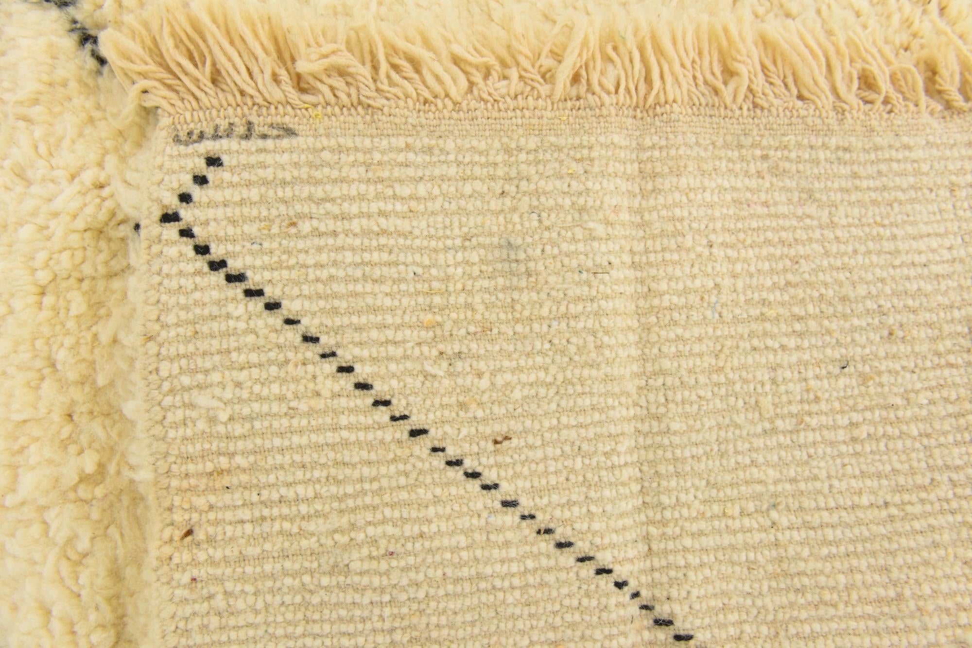 7' 3 x 9' 8 Hand Knotted Moroccan Wool Rug