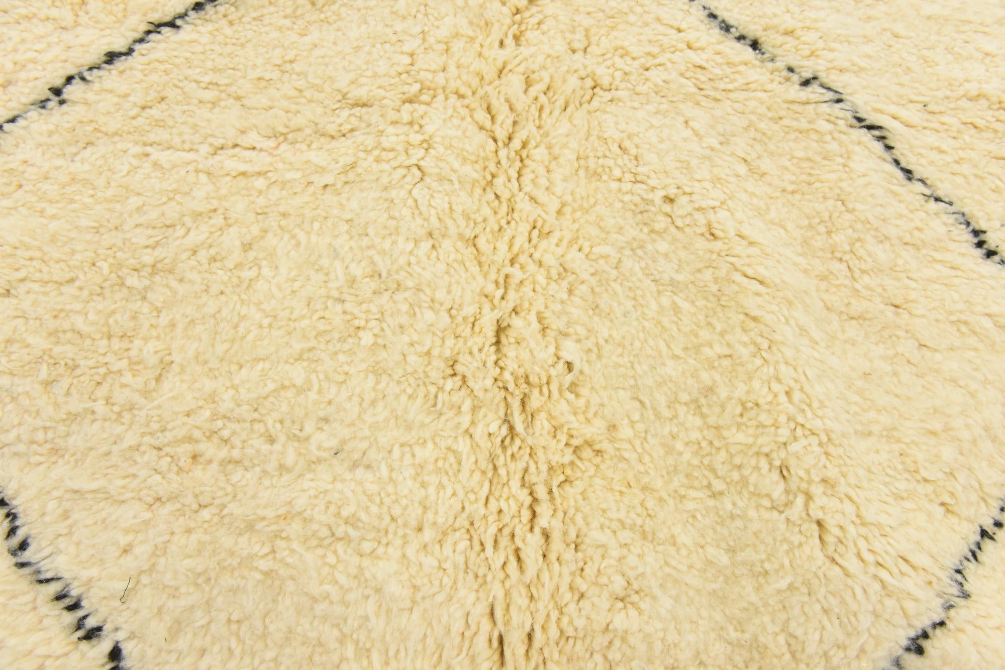 7' 3 x 9' 8 Hand Knotted Moroccan Wool Rug