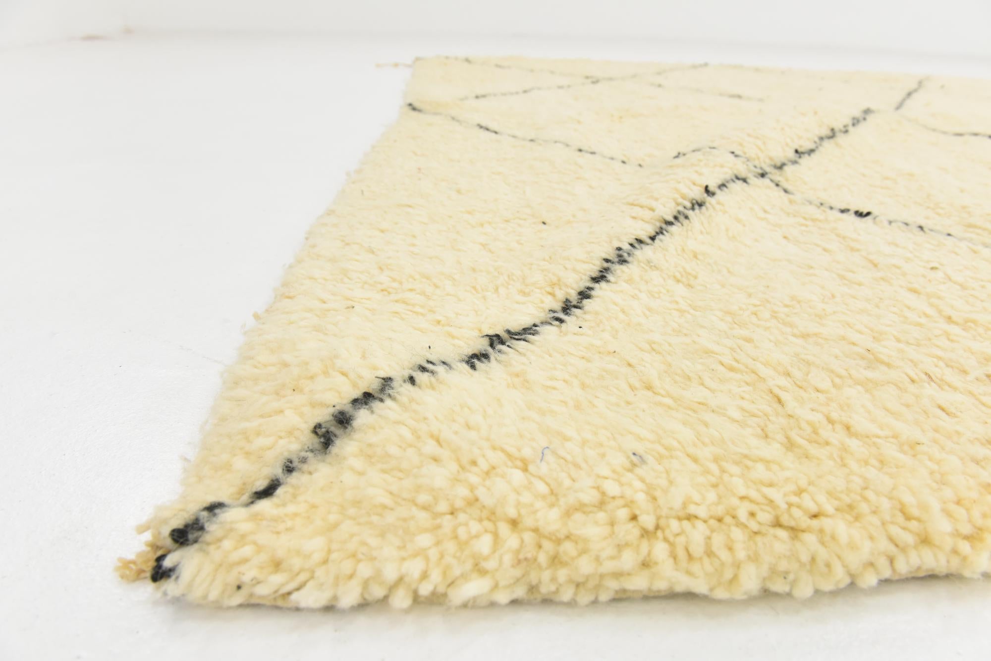 7' 3 x 9' 8 Hand Knotted Moroccan Wool Rug
