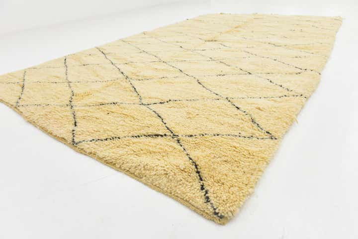 6' 3 x 10' 10 Hand Knotted Moroccan Wool Rug