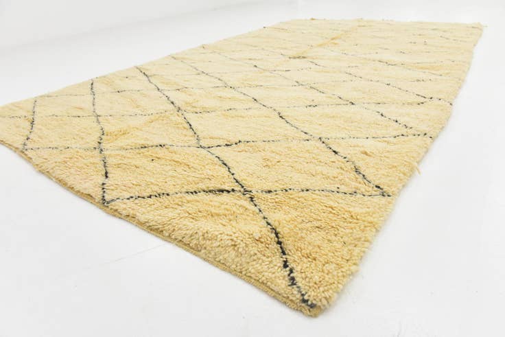 Detail image of 6' 3 x 10' 10 Hand Knotted Moroccan Wool Rug