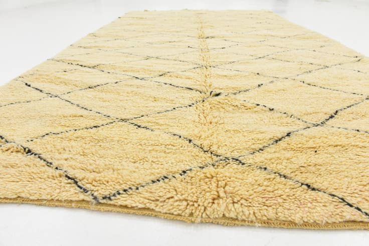 Detail image of 6' 3 x 10' 10 Hand Knotted Moroccan Wool Rug