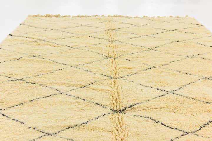 6' 3 x 10' 10 Hand Knotted Moroccan Wool Rug
