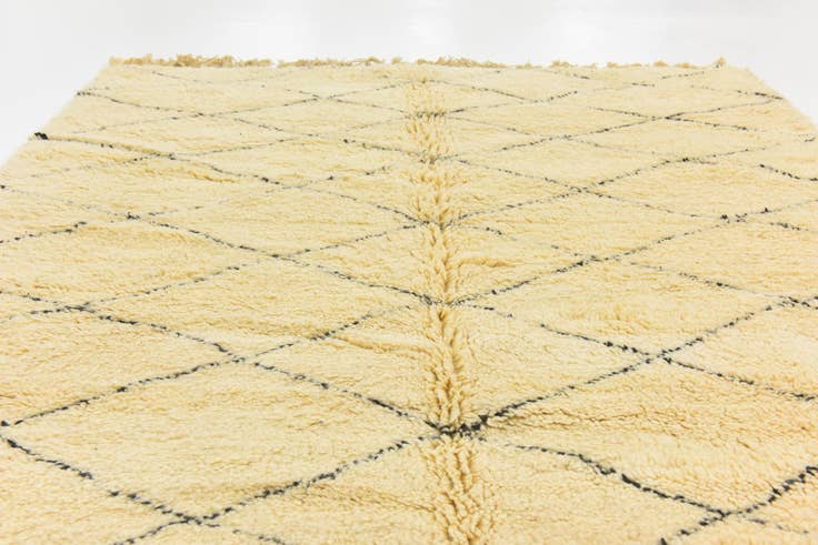 Detail image of 6' 3 x 10' 10 Hand Knotted Moroccan Wool Rug