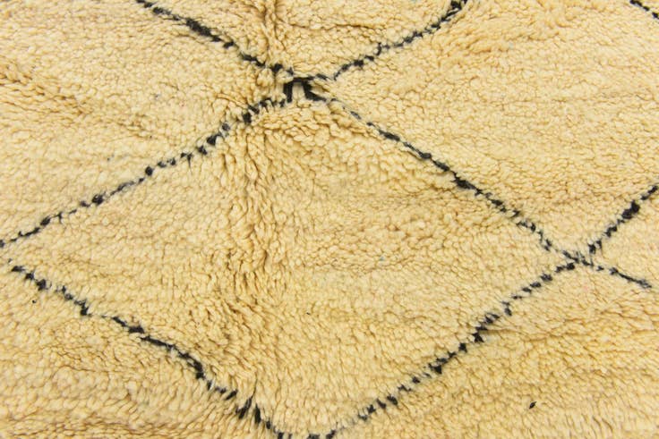 Detail image of 6' 3 x 10' 10 Hand Knotted Moroccan Wool Rug