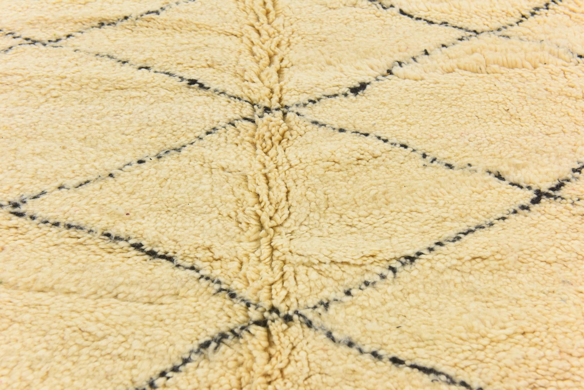 6' 3 x 10' 10 Hand Knotted Moroccan Wool Rug