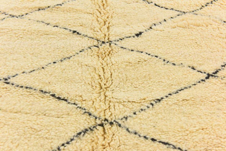 Detail image of 6' 3 x 10' 10 Hand Knotted Moroccan Wool Rug