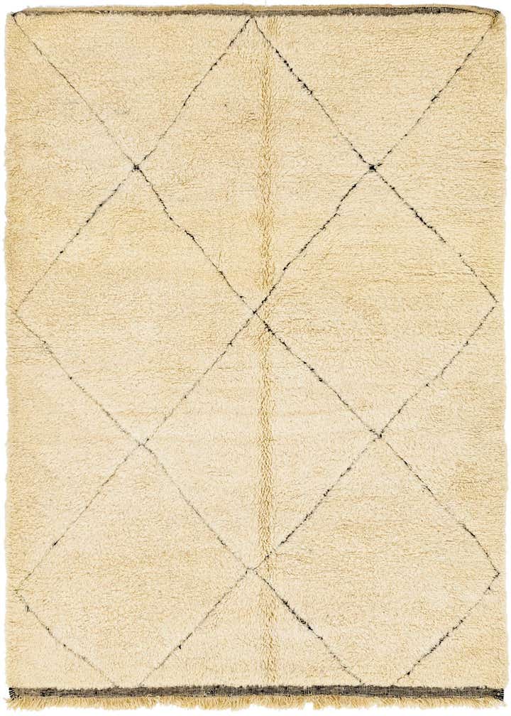 6' 10 x 9' 4 Hand Knotted Moroccan Wool Rug