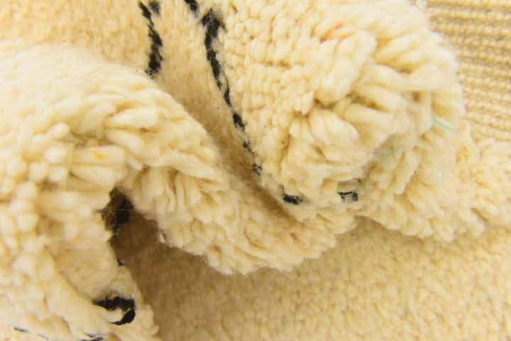 3' 7 x 4' 7 Hand Knotted Moroccan Wool Rug