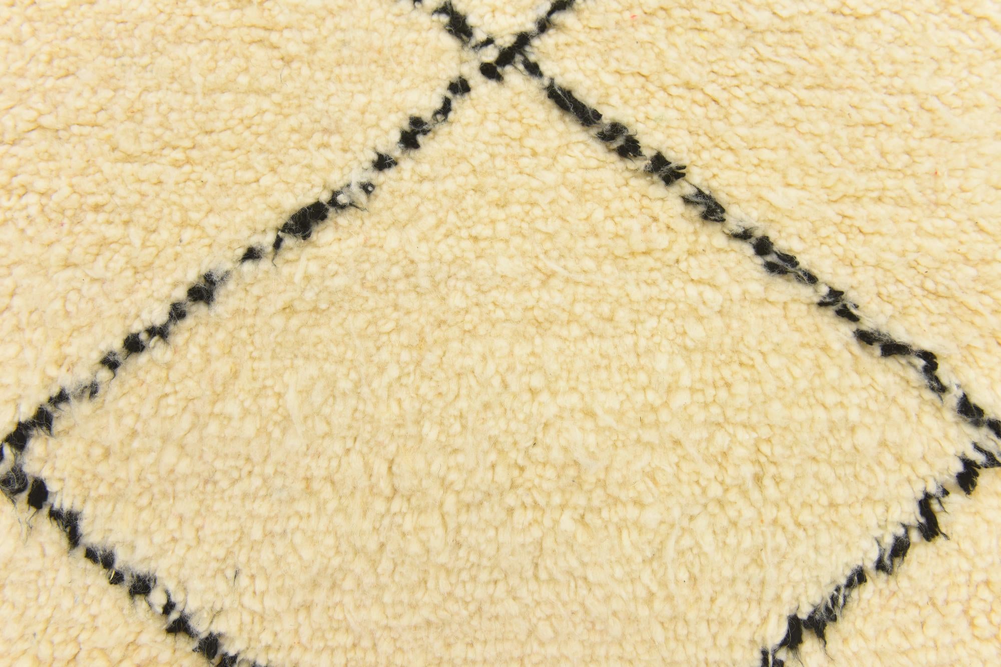 3' 7 x 4' 7 Hand Knotted Moroccan Wool Rug