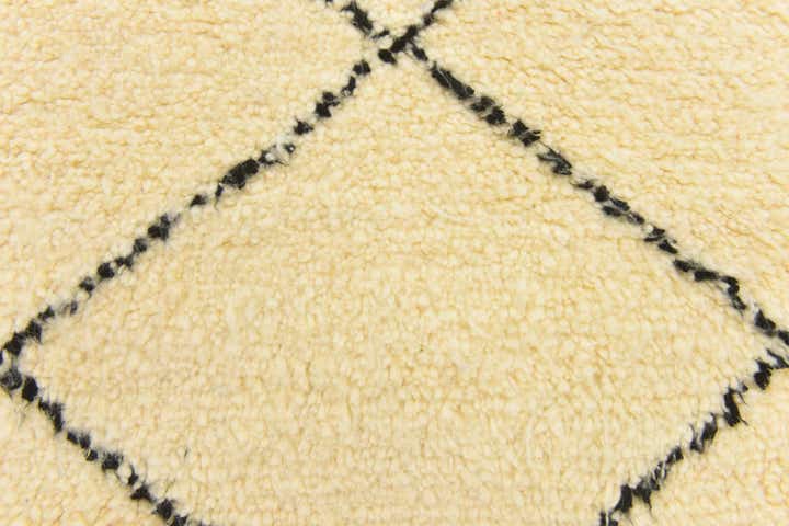 3' 7 x 4' 7 Hand Knotted Moroccan Wool Rug