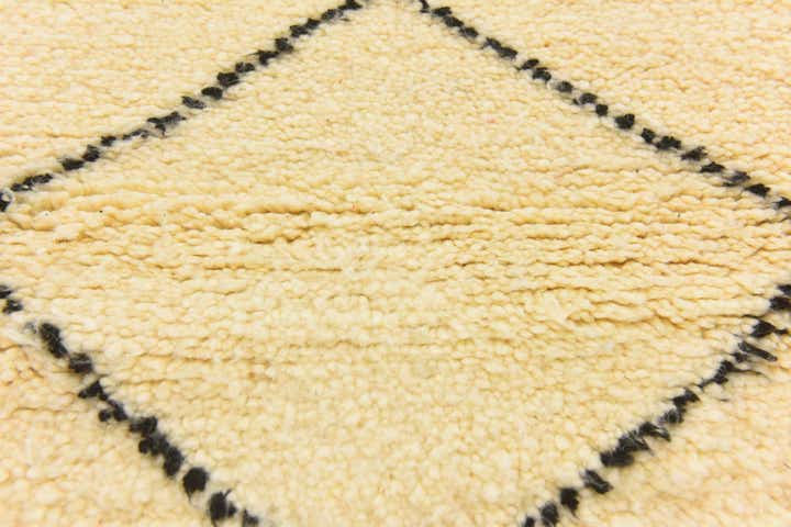 3' 7 x 4' 7 Hand Knotted Moroccan Wool Rug