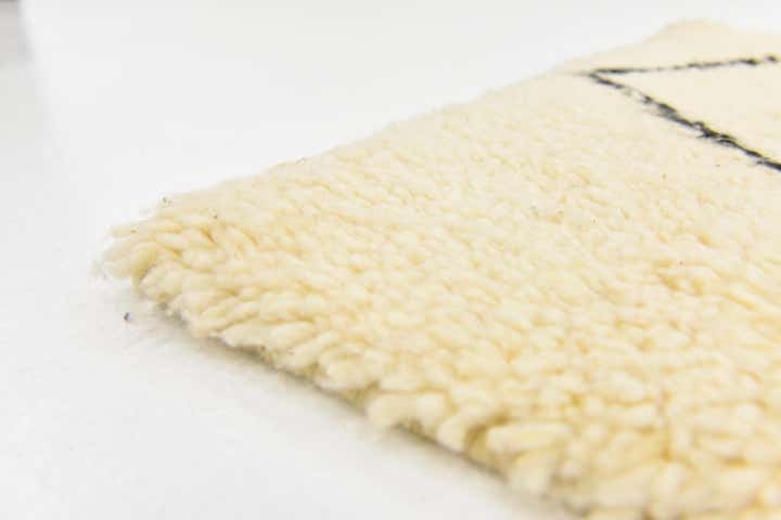 3' 7 x 4' 7 Hand Knotted Moroccan Wool Rug