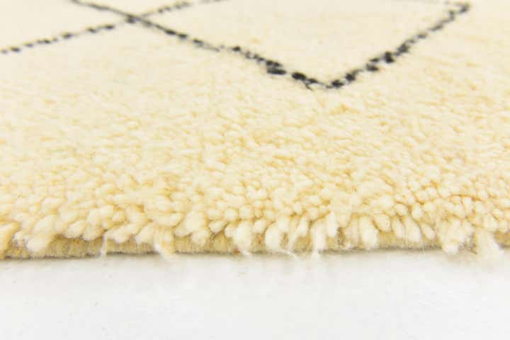 3' 7 x 4' 7 Hand Knotted Moroccan Wool Rug