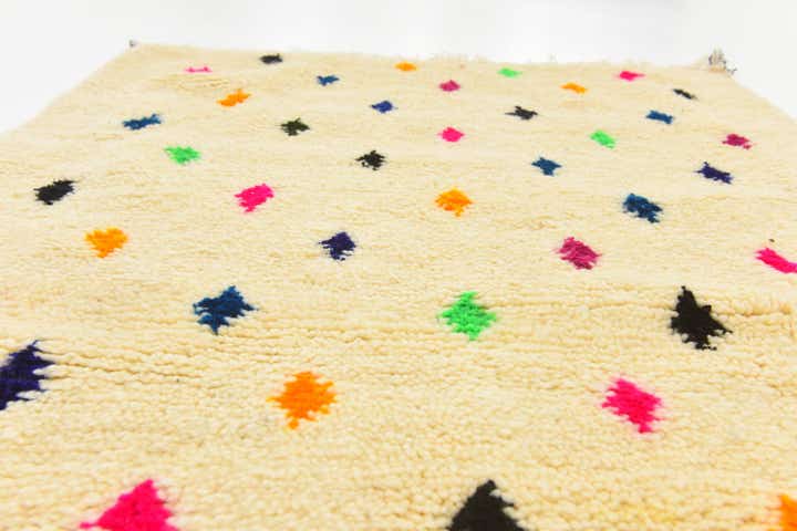 3' 6 x 4' 11 Hand Knotted Moroccan Wool Rug