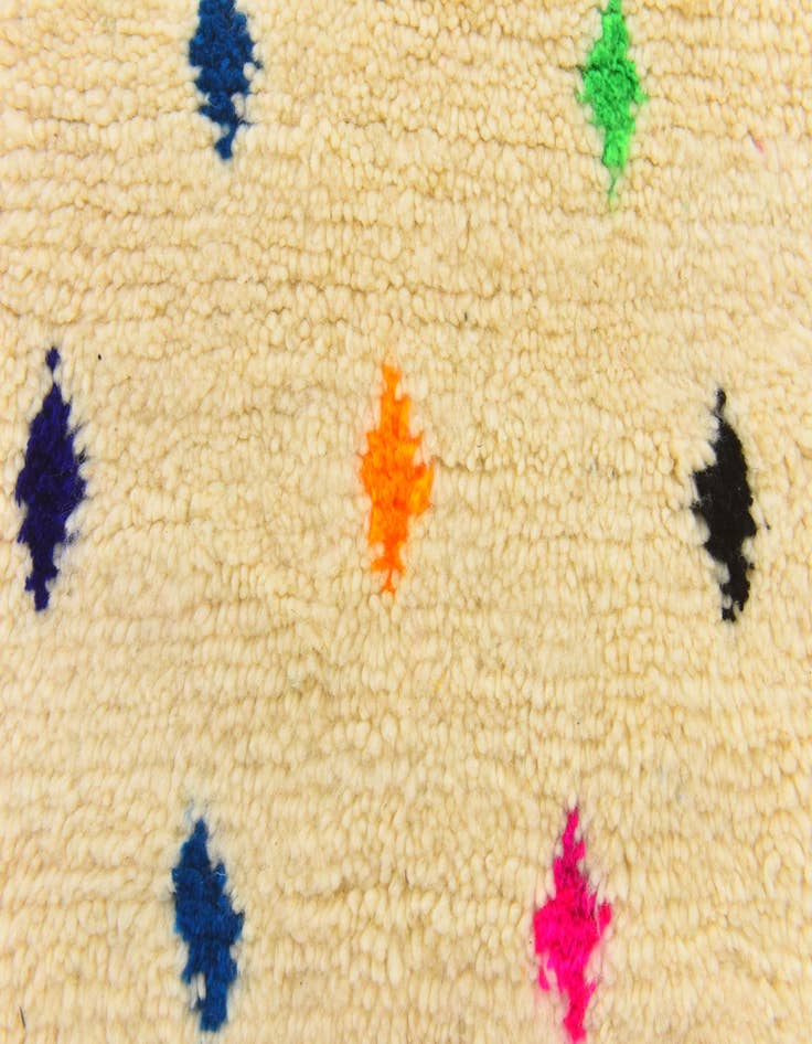 Detail image of 3' 6 x 4' 11  Hand Knotted Moroccan Wool Rug