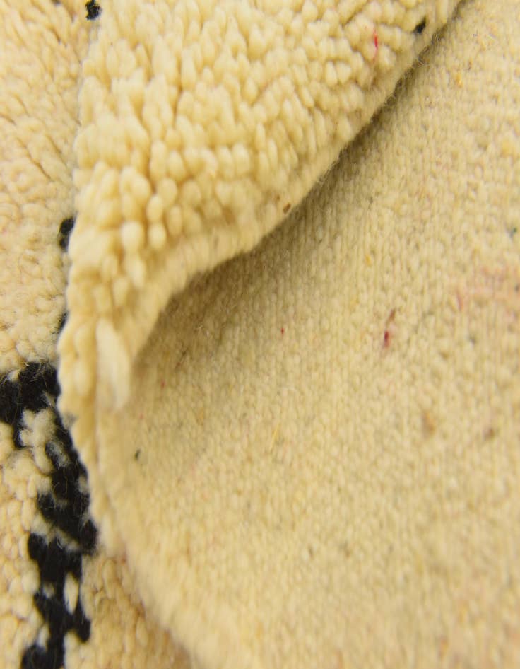 Detail image of 3' 4 x 4' 10  Hand Knotted Moroccan Wool Rug