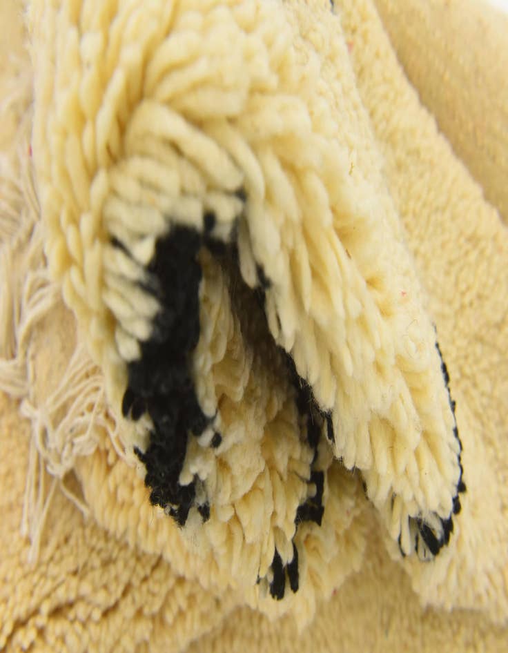 Detail image of 3' 4 x 4' 10  Hand Knotted Moroccan Wool Rug