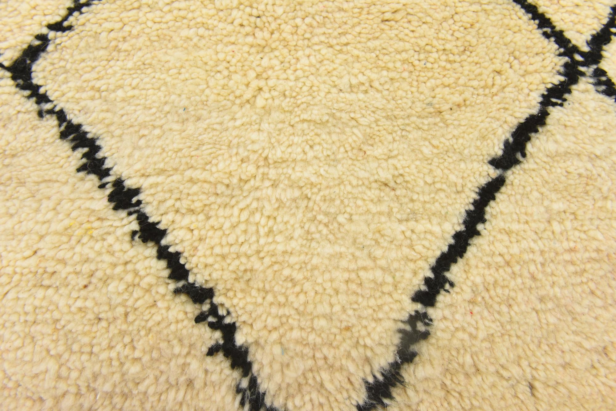 3' 4 x 4' 10 Hand Knotted Moroccan Wool Rug