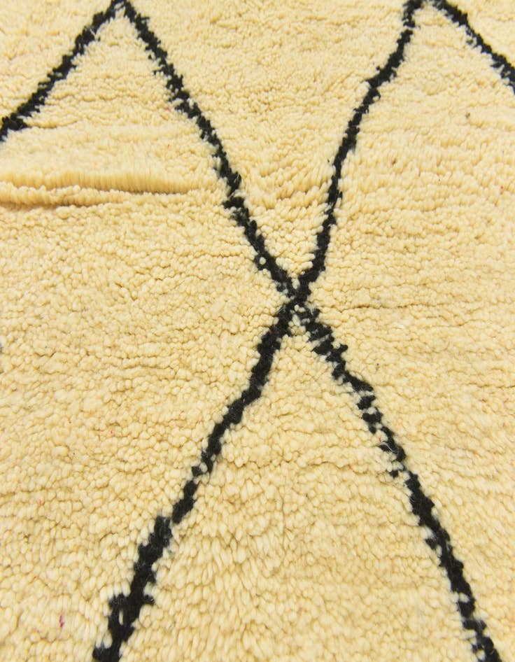 Detail image of 3' 4 x 4' 10  Hand Knotted Moroccan Wool Rug