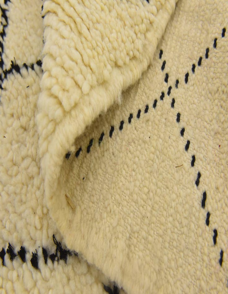 Detail image of 3' 2 x 5' 3  Hand Knotted Moroccan Wool Rug