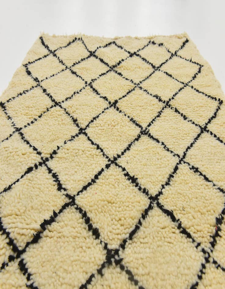 Detail image of 3' 2 x 5' 3  Hand Knotted Moroccan Wool Rug