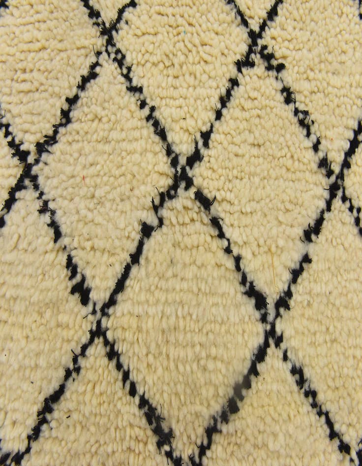 Detail image of 3' 2 x 5' 3  Hand Knotted Moroccan Wool Rug