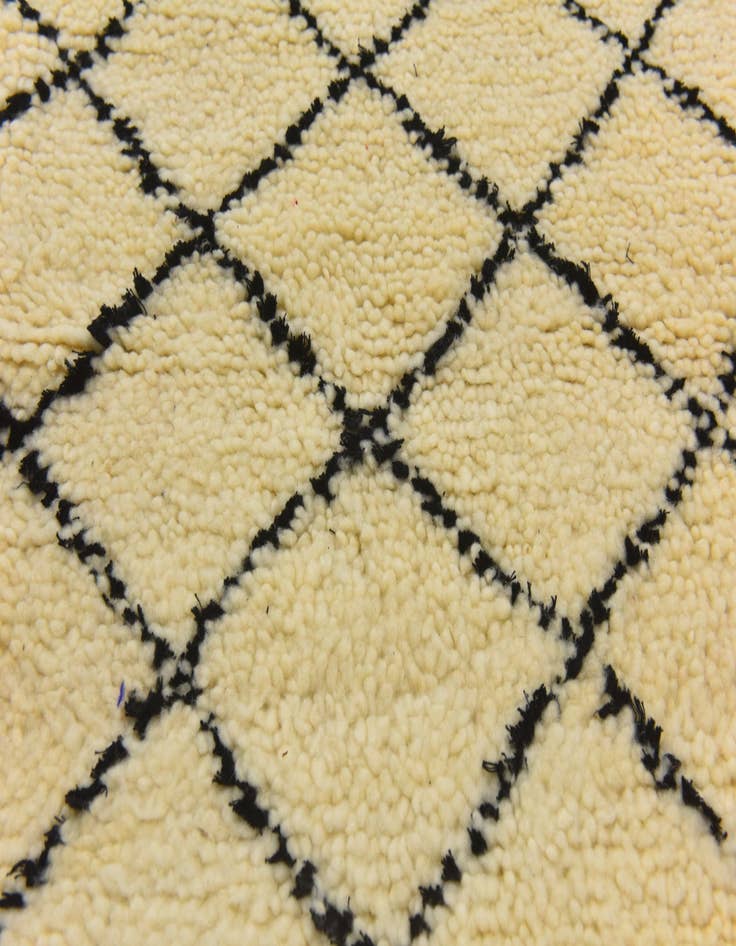 Detail image of 3' 2 x 5' 3  Hand Knotted Moroccan Wool Rug