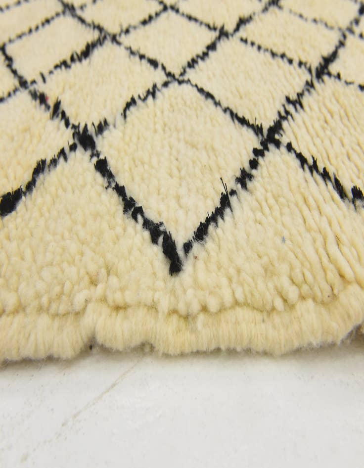 Detail image of 3' 2 x 5' 3  Hand Knotted Moroccan Wool Rug