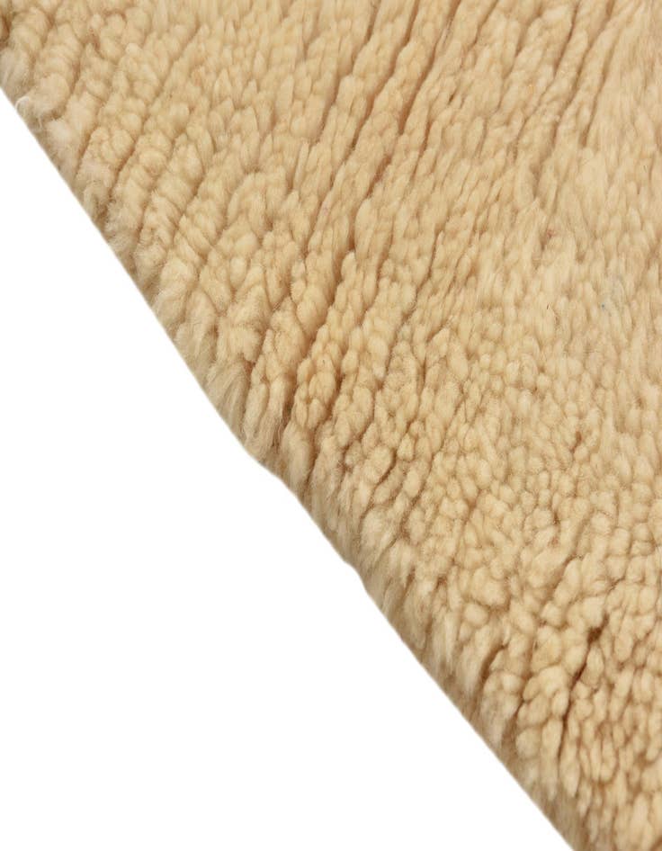 Detail image of 3' 4 x 4' 6 Hand Knotted Moroccan Wool Rug