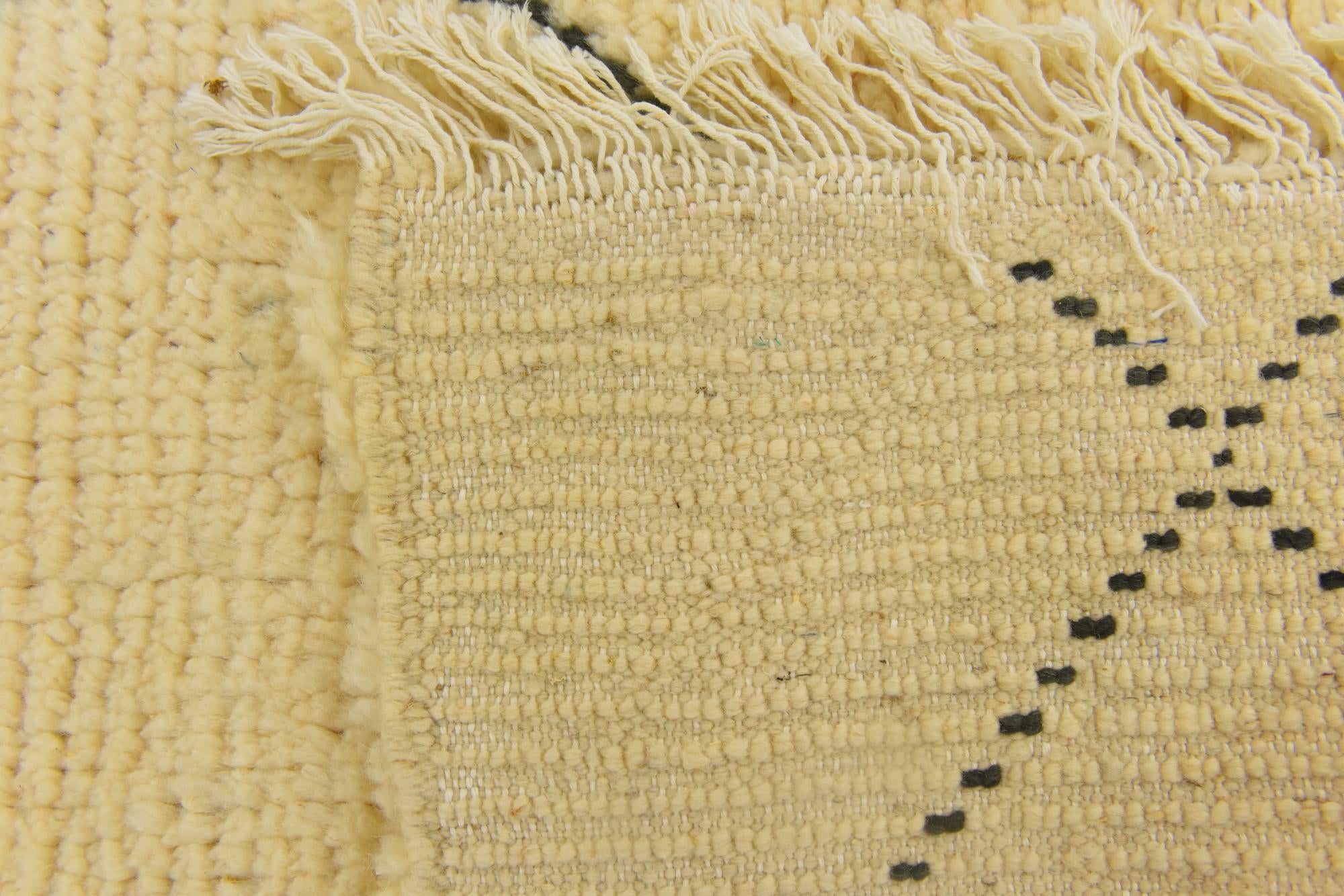 3' 1 x 4' 11 Hand Knotted Moroccan Wool Rug