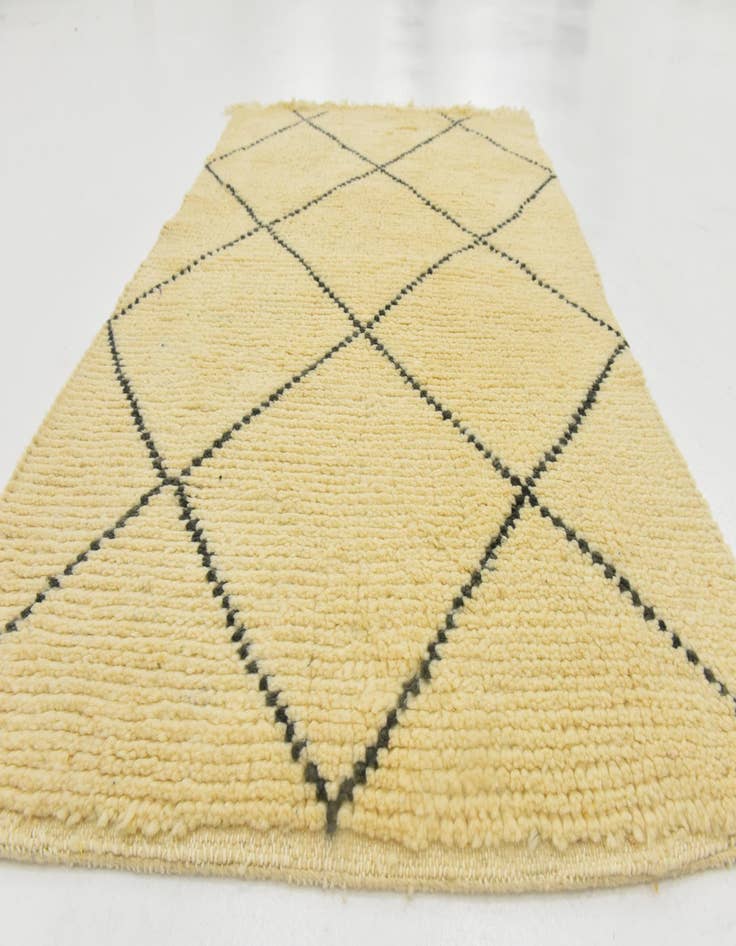 Detail image of 3' 1 x 4' 11  Hand Knotted Moroccan Wool Rug