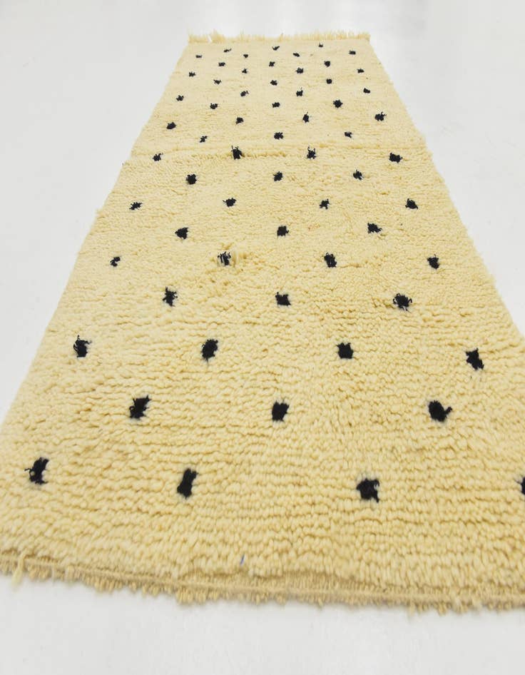 Detail image of 2' 10 x 4' 10  Hand Knotted Moroccan Wool Rug