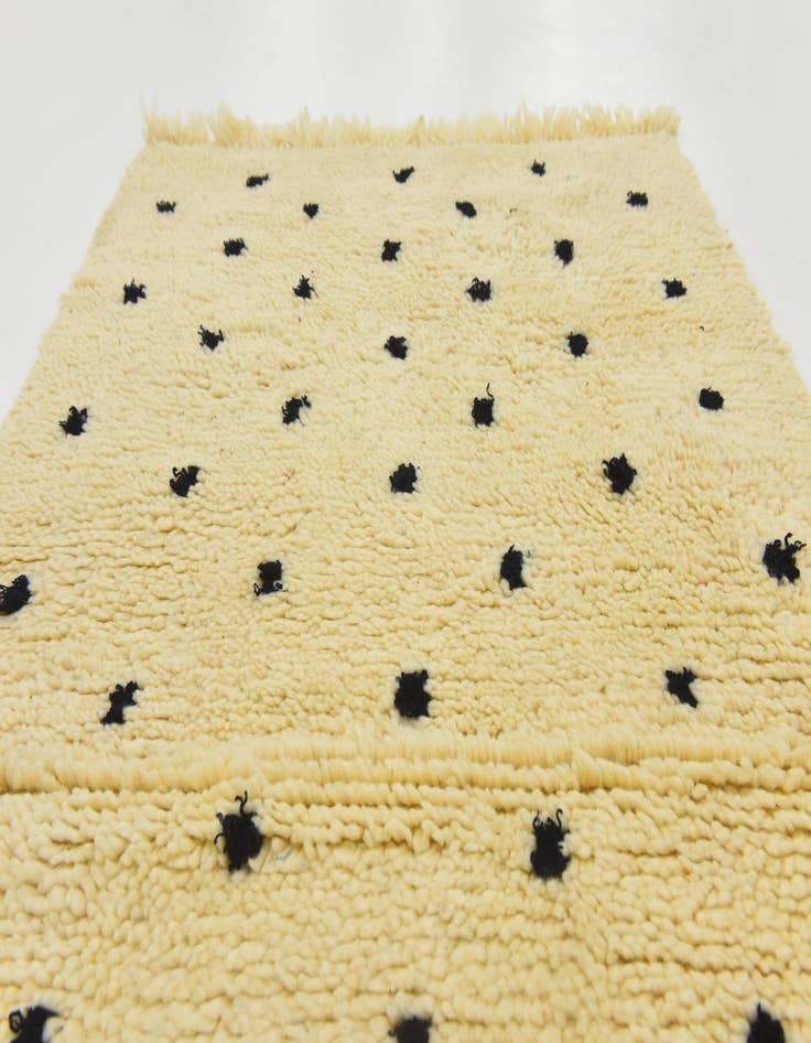 Detail image of 2' 10 x 4' 10  Hand Knotted Moroccan Wool Rug