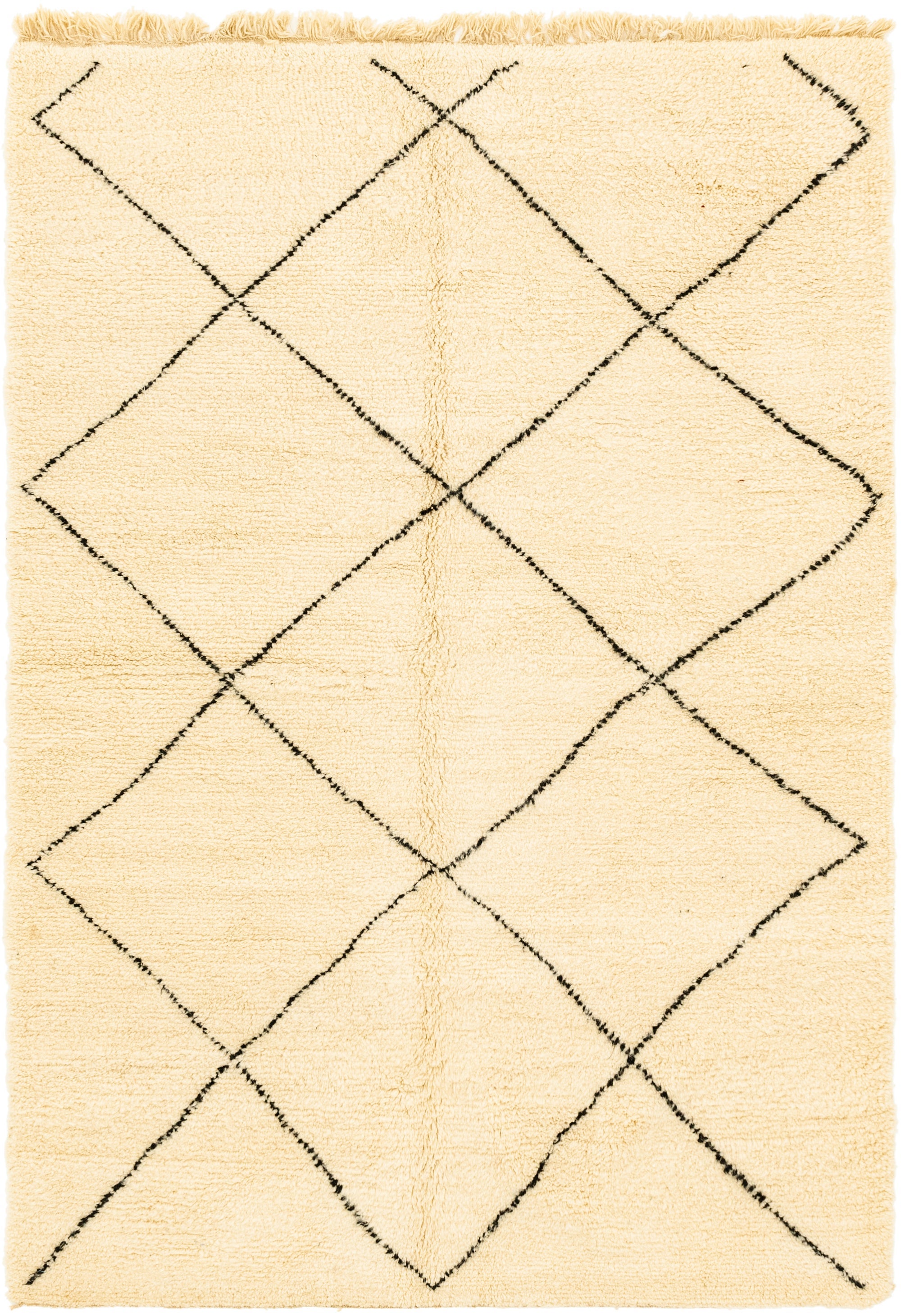 6' 10 x 10' Hand Knotted Moroccan Wool Rug