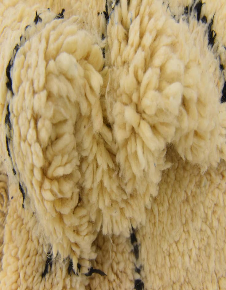 Detail image of 6' 6 x 9' 4  Hand Knotted Moroccan Wool Rug