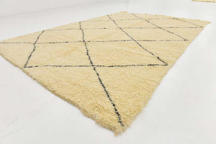 6' 6 x 9' 4 Hand Knotted Moroccan Wool Rug