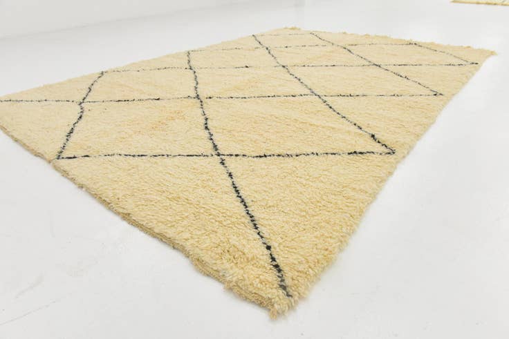 Detail image of 6' 6 x 9' 4 Hand Knotted Moroccan Wool Rug