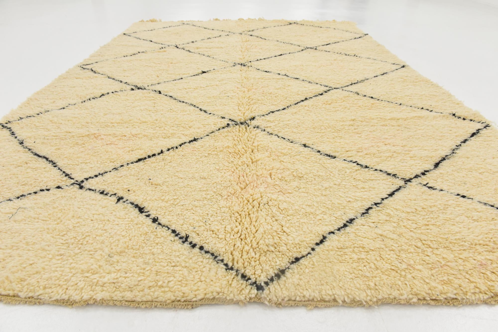 6' 6 x 9' 4 Hand Knotted Moroccan Wool Rug