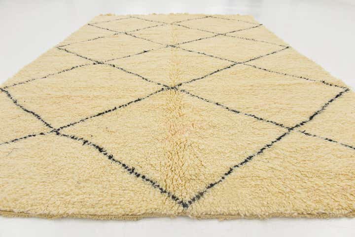6' 6 x 9' 4 Hand Knotted Moroccan Wool Rug