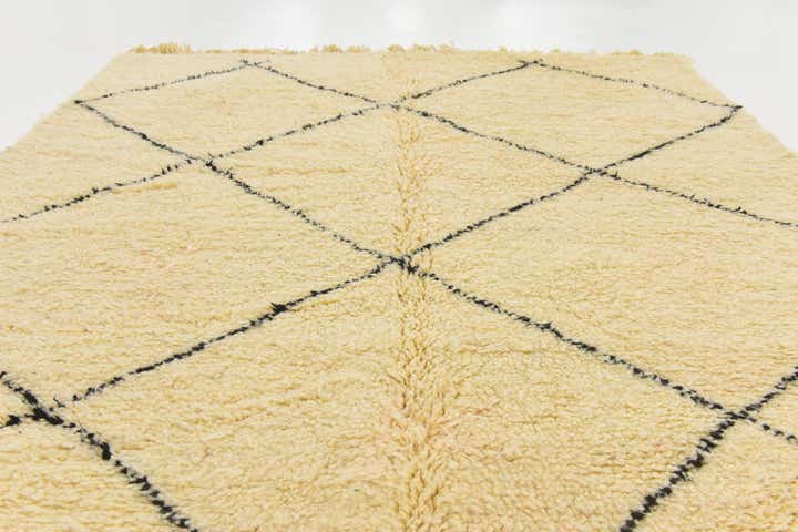 6' 6 x 9' 4 Hand Knotted Moroccan Wool Rug