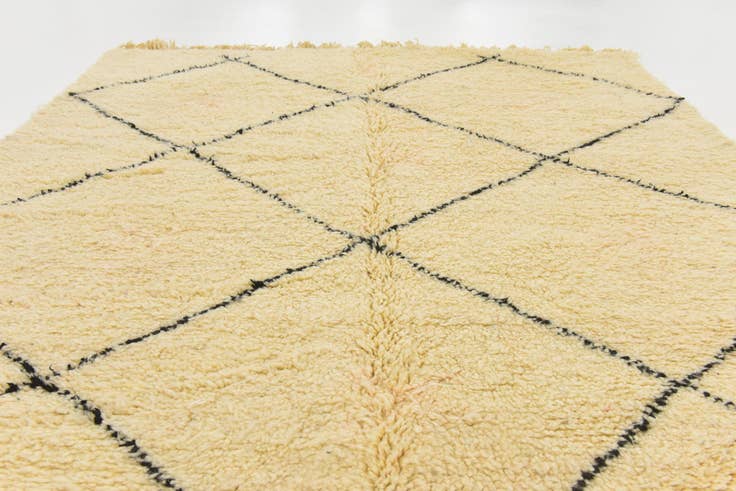Detail image of 6' 6 x 9' 4 Hand Knotted Moroccan Wool Rug